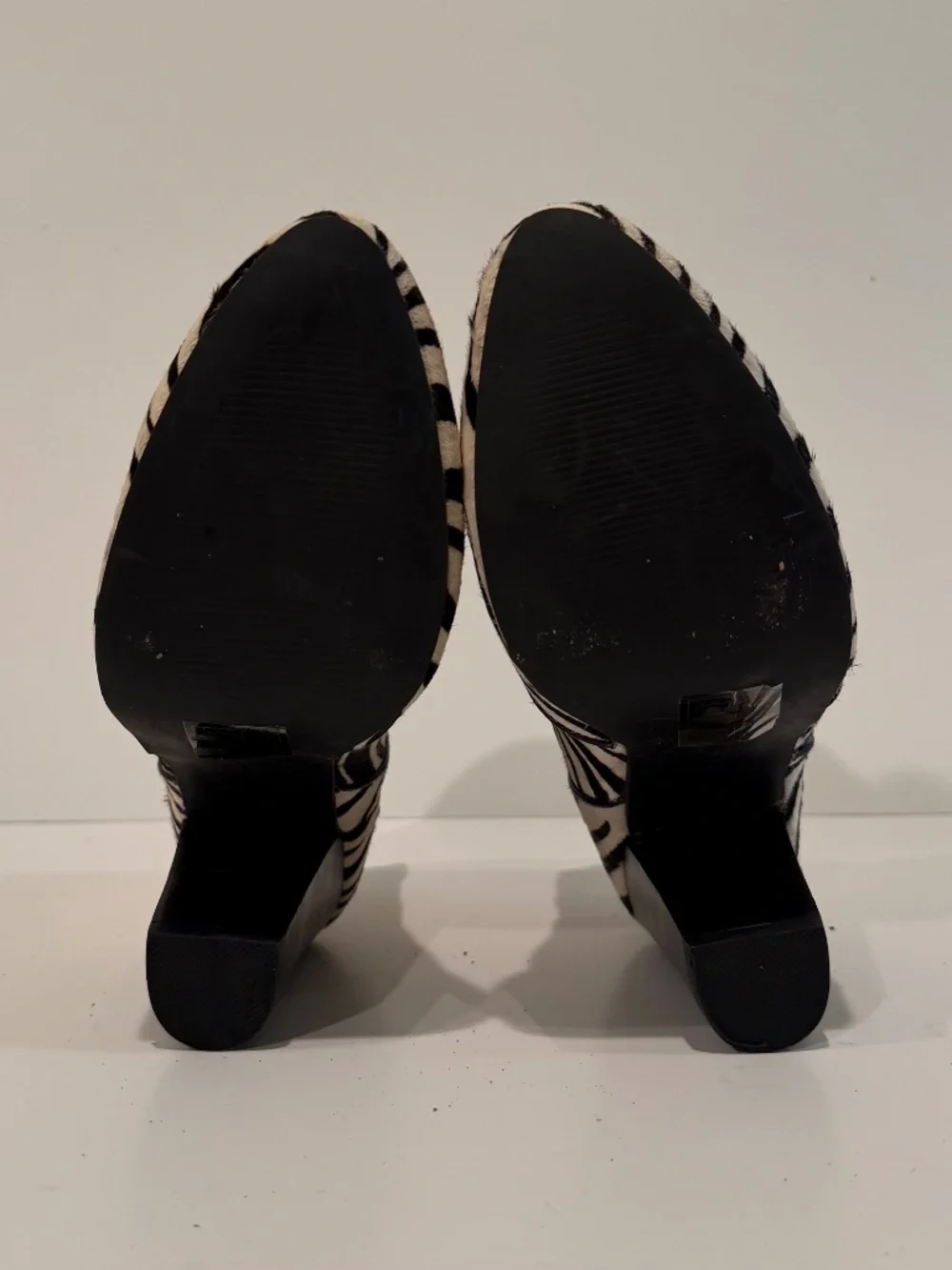 Zebra Printed Booties - VINTAGE